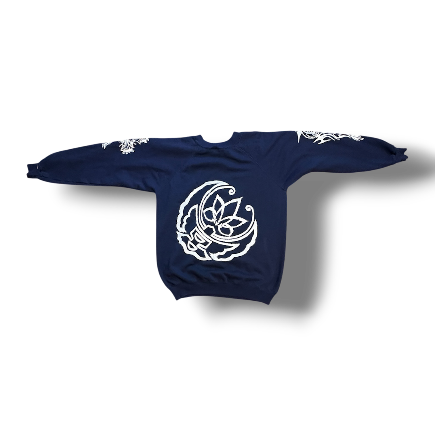 1/1 (L-XL) VINTAGE HANES NAVY BLUE SHAMAN CREWNECK