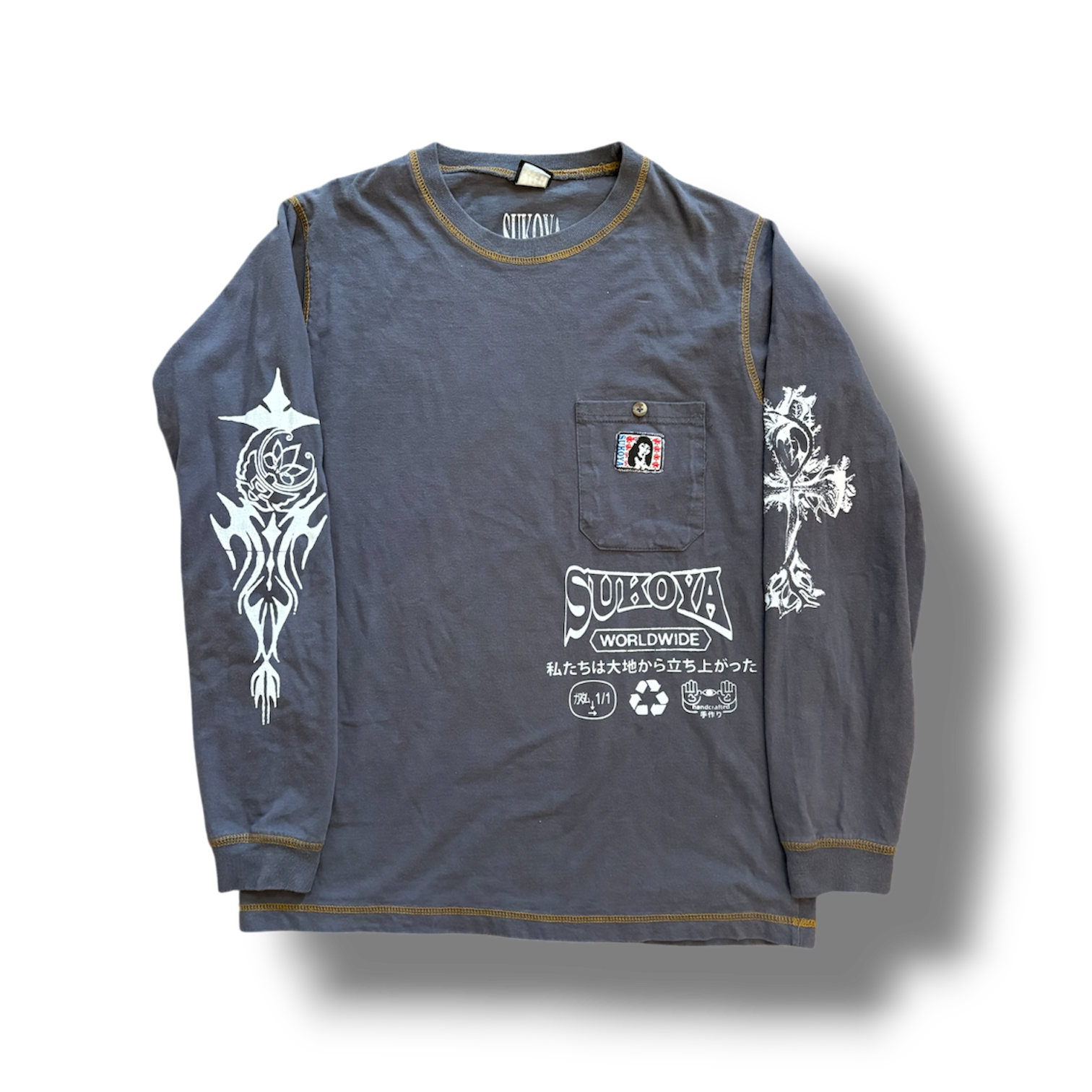 1/1 (M-L) STONE CREEK GUNMETAL GREY LONG SLEEVE