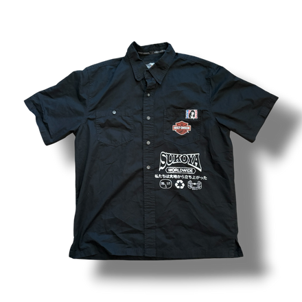 1/1 (L) VINTAGE HARLEY BUTTON UP