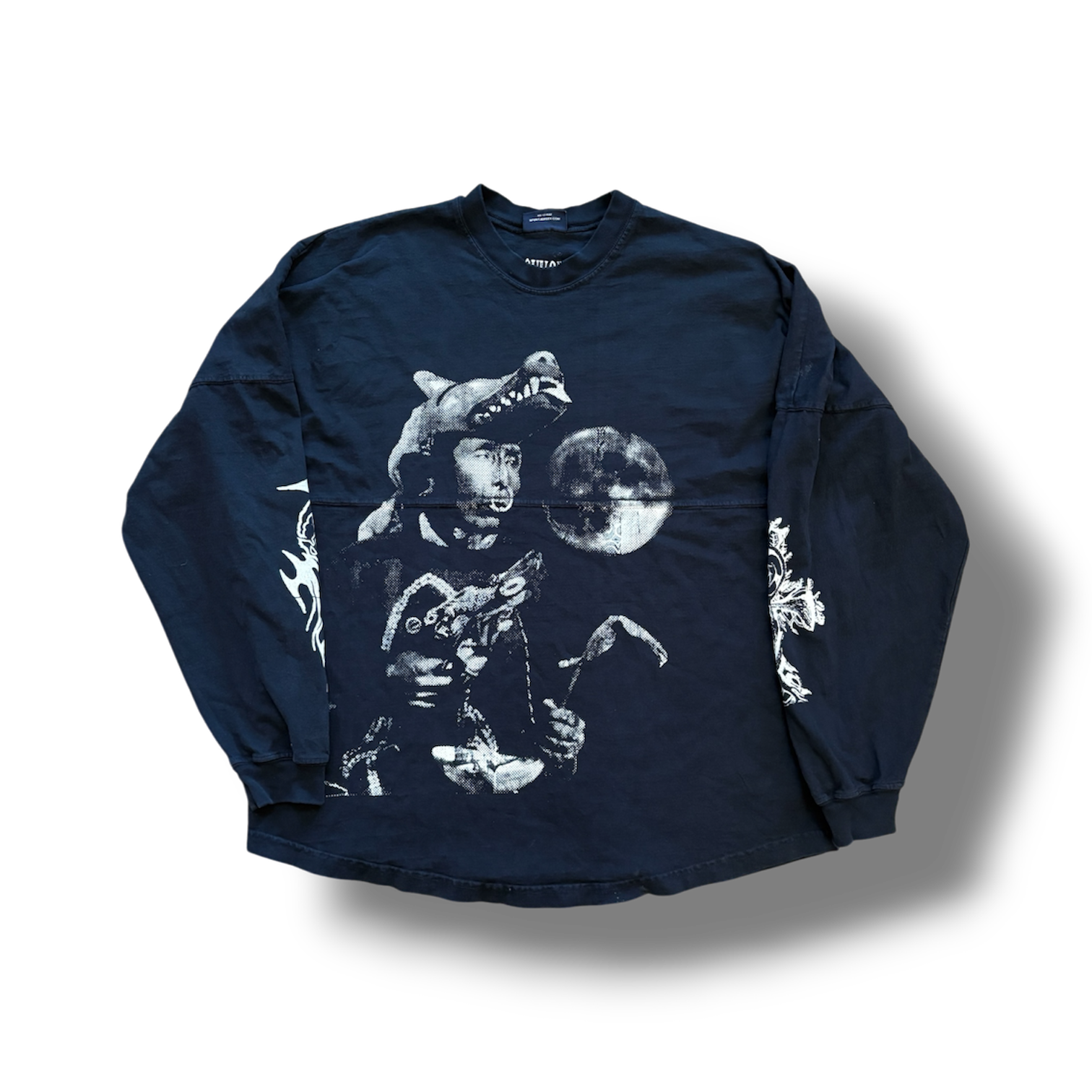 1/1 (L) SPIRIT JERSEY SHAMAN NAVY BLUE LONG SLEEVE
