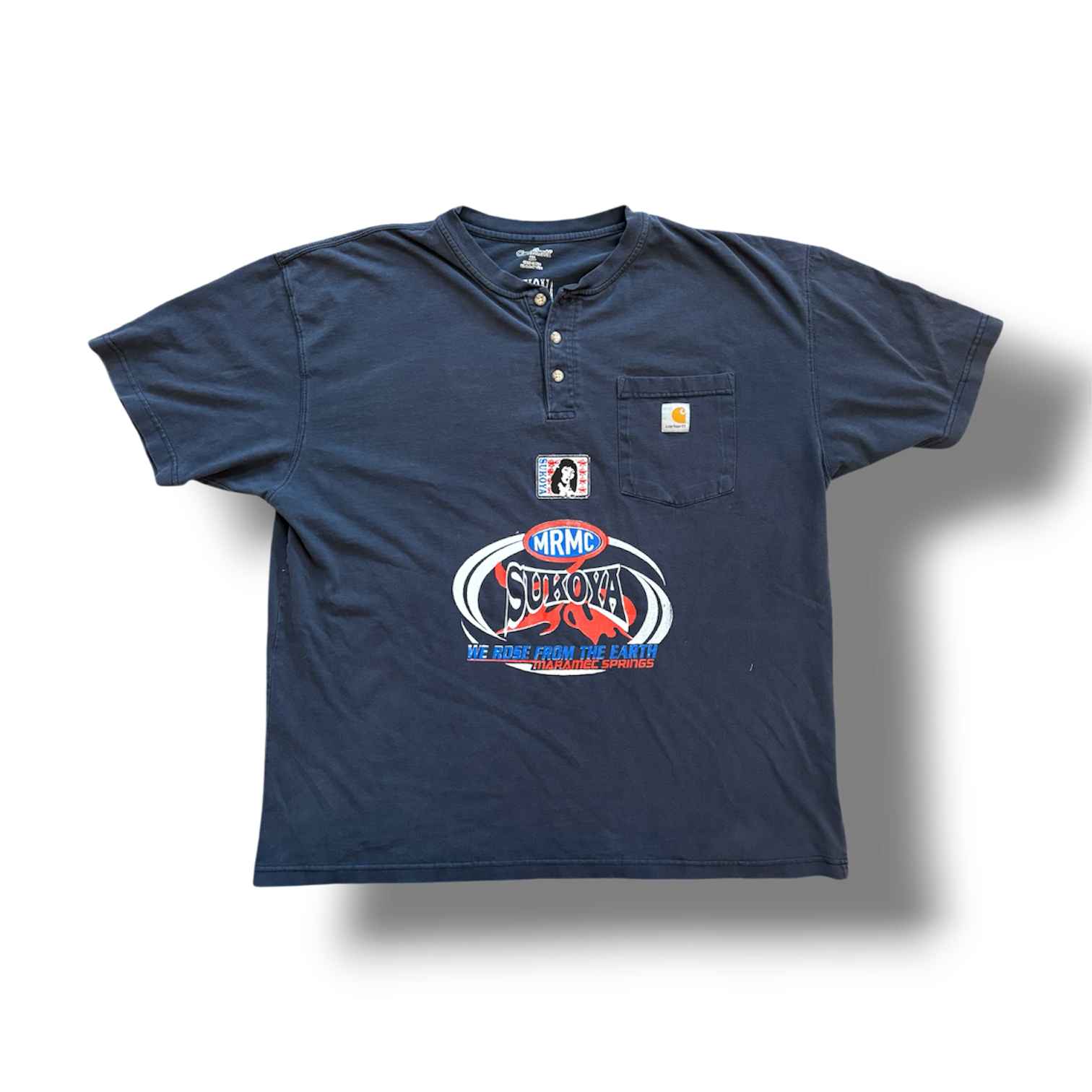 1/1 (XL) VINTAGE BLUE CARHARTT TEE