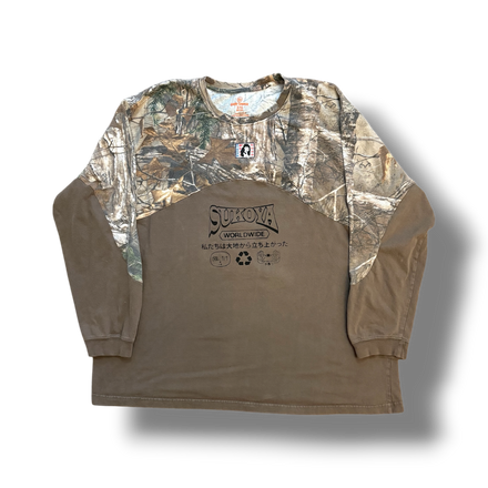 1/1 (XL) CUT AND SEWN CAMO + MOCHA BROWN LONGSLEEVE