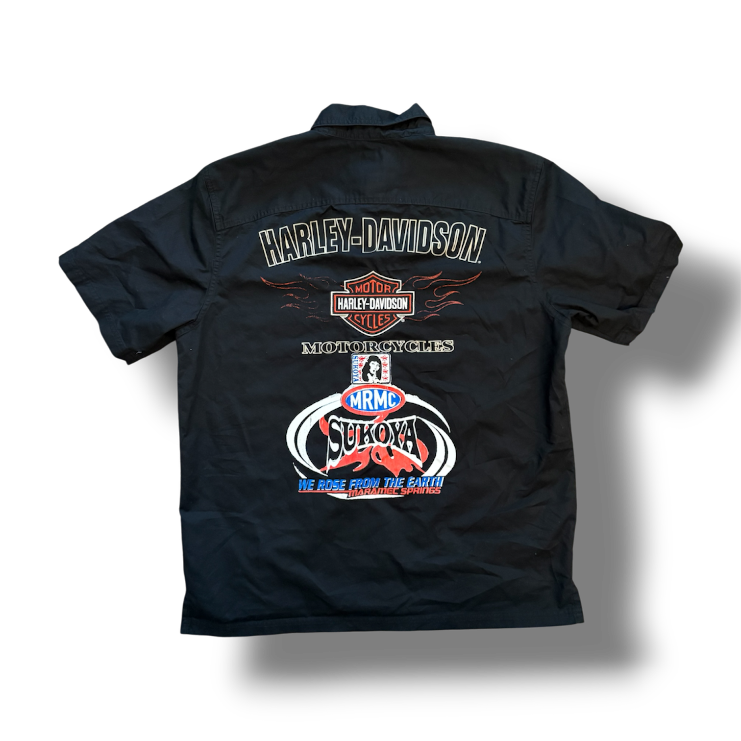 1/1 (L) VINTAGE HARLEY BUTTON UP
