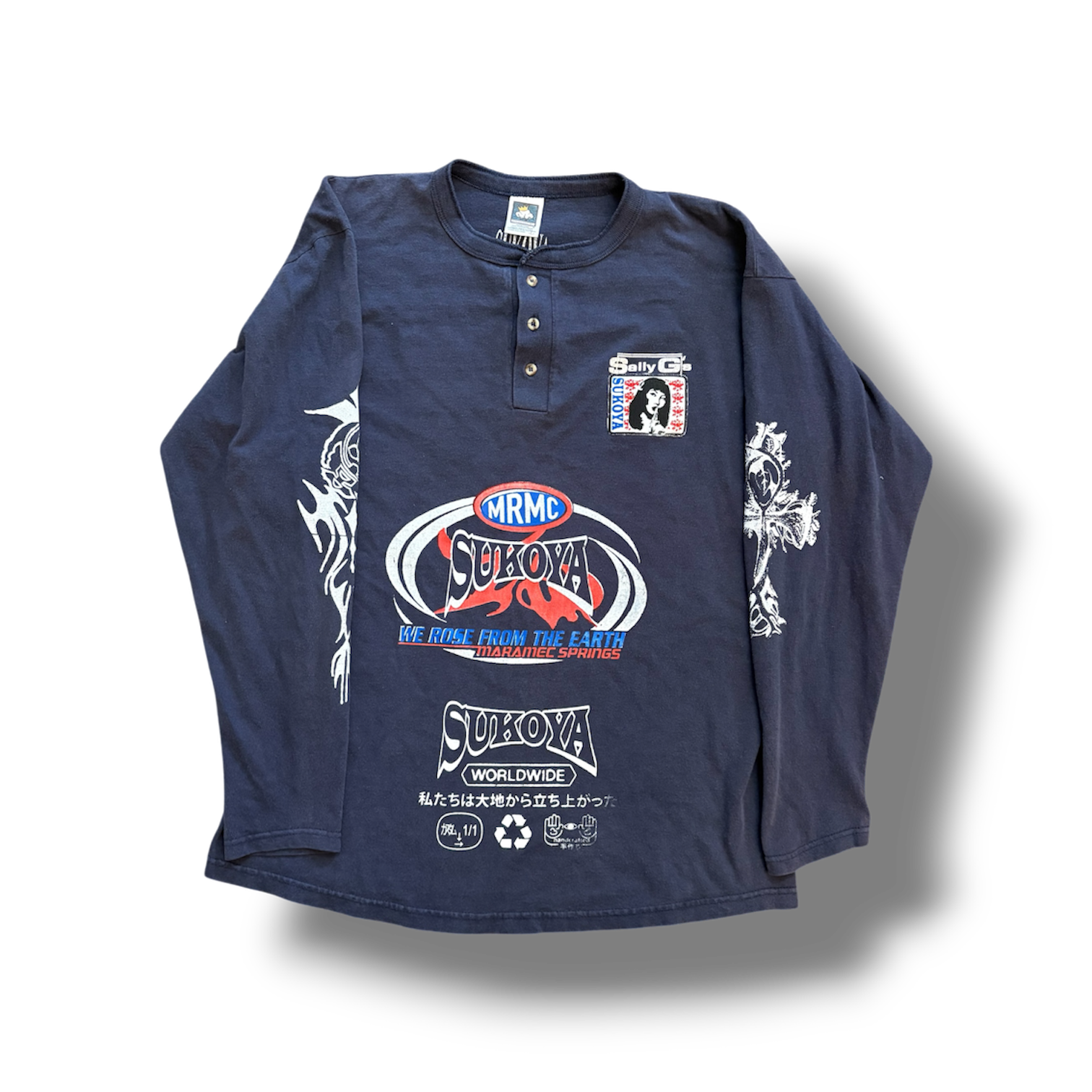 1/1 (L) SALLY G GOT ME TIPSY NAVY BLUE LONGSLEEVE