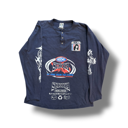 1/1 (L) SALLY G GOT ME TIPSY NAVY BLUE LONGSLEEVE