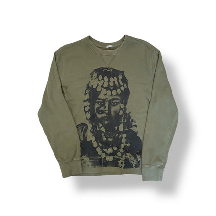 1/1 VINTAGE OLIVE GREEN GAP AW CREWNECK (M)