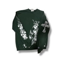 1/1 FUGE CAMPS FOREST GREEN SY CHAMPION CREWNECK (L)