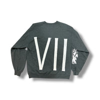 1/1 GREY JERZEE PREMIUM FIT VINTAGE MK CREWNECK (L)