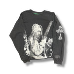 1/1 GREY HANES MK CREWNECK (L-XL)