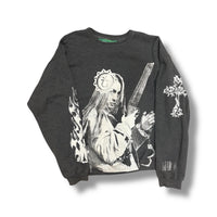 1/1 GREY HANES MK CREWNECK (L-XL)