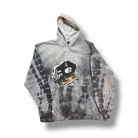 1/1 BLACK DYED GREY SY HOODIE (XL)