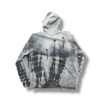 1/1 BLACK DYED GREY SY HOODIE (XL)