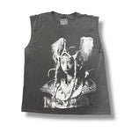 1/1 FADED GREY SLEEVELESS T SHIRT (XL)