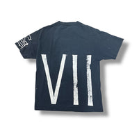 1/1 VINTAGE DISTRESSED NAVY BLUE T SHIRT (L)