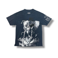 1/1 VINTAGE DISTRESSED NAVY BLUE T SHIRT (L)
