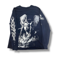 1/1 JERZEE NAVY BLUE LONG SLEEVE T SHIRT (XL)