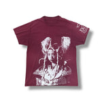 1/1 VINTAGE FADED MAROON T SHIRT (XL)