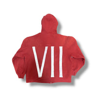 1/1 VINTAGE FADED DISNEY WINNIE THE POOH RED ZIP UP (M)