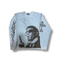 1/1 BABY BLUE LAND'S END SWEATSHIRT (M)