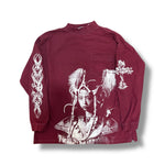 1/1 VINTAGE BUGLE BOY MAROON LONG SLEEVE T SHIRT (XXL)