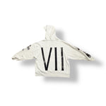 1/1 YUSAKU LIGHT GREY/WHITE HOODIE (WOMENS L)