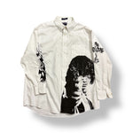 1/1 YUSAKU WHITE BUTTON UP SHIRT (17 1/2 XL)