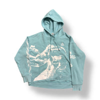 1/1 UKN (JS + JDS) AQUAMARINE REEBOK HOODIE (XL)