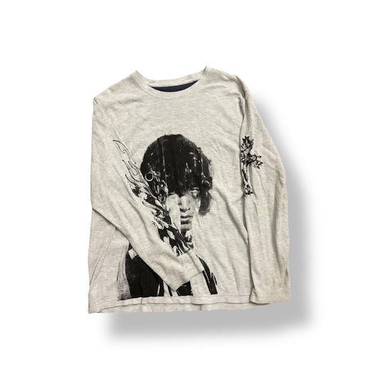 1/1 YUSAKU LIGHT GREY LIGHTWEIGHT WAFFLE CUT LONGSLEEVE (XXL)