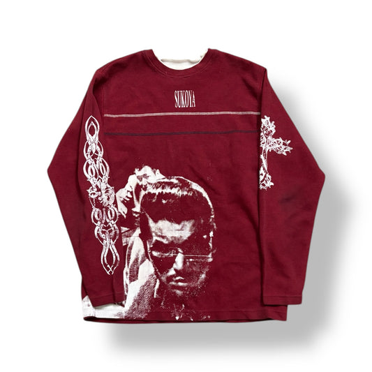1/1 UKN (JS + JDS) RED FADED GLORY CREWNECK (M)