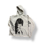 1/1 YUSAKU HEATHER GREY CROPPED HOODIE (L-XL)