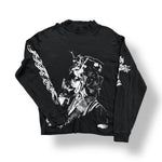 1/1 CROPPED SAYOKO YAMAGUCHI BLACK CROFT & BARROW LONGSLEEVE (L)