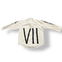 1/1 YUSAKU WHITE HAGGER BUTTON UP SHIRT (17- 17 1/2 L-XL)