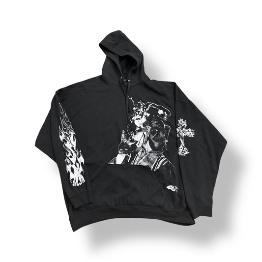 1/1 SAYOKO YAMAGUCHI BLACK LIGHTWEIGHT HOODIE (XXXL)