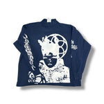 1/1 NAVY BLUE VINTAGE HANES OG LONGSLEEVE (L)