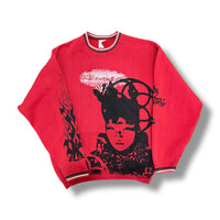 1/1 VINTAGE RED OG PRINT CREWNECK (L-XL)