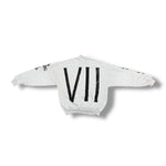 1/1 HEATHER GREY OG PRINT VINTAGE JERZEE CREWNECK (M)