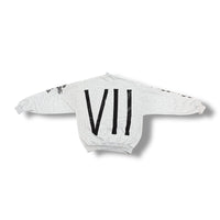 1/1 HEATHER GREY OG PRINT VINTAGE JERZEE CREWNECK (M)