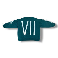1/1 RARE CYAN/TEAL VINTAGE JERZEE OG PRINT CREWNECK (XL)
