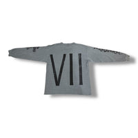 1/1 DARK GREY VINTAGE GAP OG PRINT WAFFLECUT LONGSLEEVE (M)