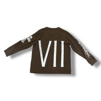 1/1 MOCHA BROWN VINTAGE OG PRINT LONGSLEEVE/CREWNECK (L)