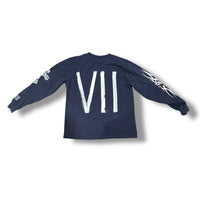 1/1 {[ EXCLUSIVE FROM FIRST DROP]} NAVY STEVE & BARRY OG MUSTANG LONGSLEEVE (XL)